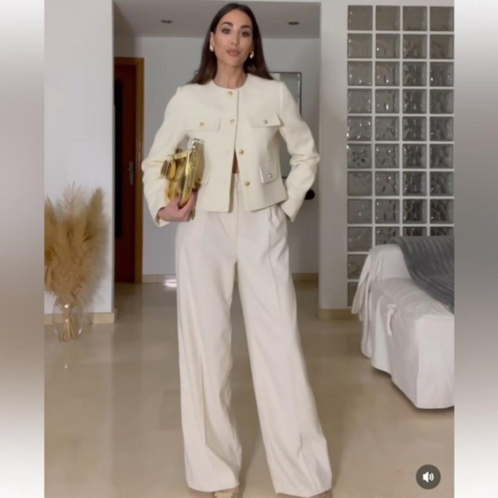 ZARA CROPPED FLAP JACKET